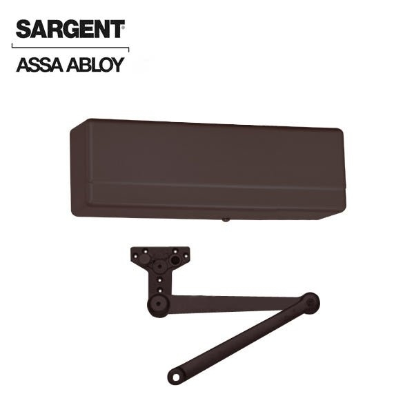 Sargent 281 Series Surface Mechanical Closer Heavy Duty Parallel Arm with Positive Stop Dark Oxidized Satin SRG-281-PS-10BE